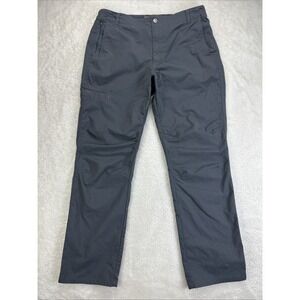 Duck Camp Pants Mens Large 33x30 Gray Nylon Stretch Outdoor Hiking Pockets READ
